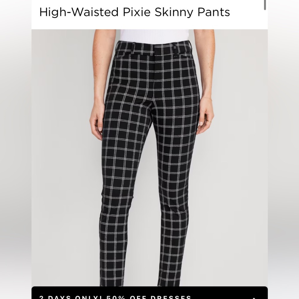 High rise pixie pants